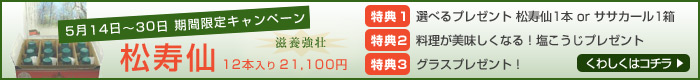 松寿仙 期間限定キャンペーン
