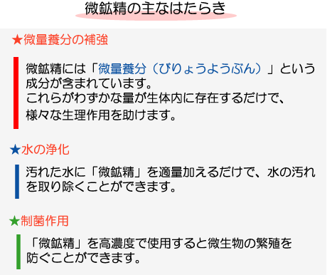 微鉱精のはたらき