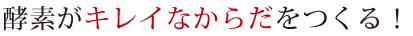 酵素がキレイなからだをつくる