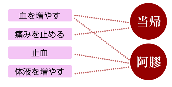 血を増やす 痛みを止める 止血 体液を増やす