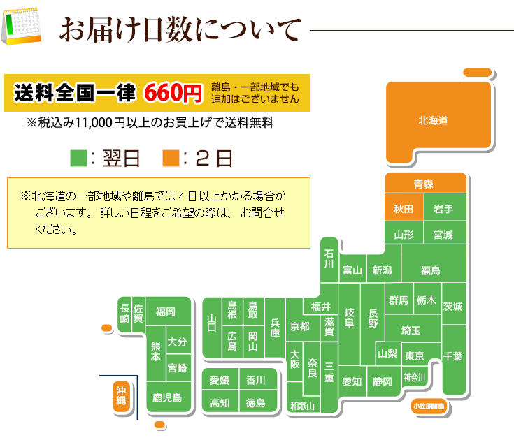お届け日数
