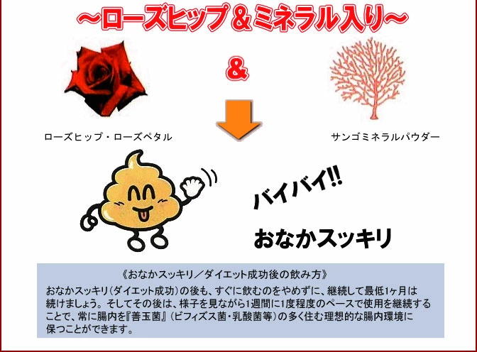ローズヒップ＆ミネラル入り